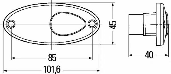 Position lamp Hella 2XS 964 295-031