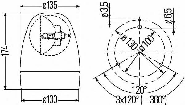 Światło błyskowe Hella 2RL 007 337-121