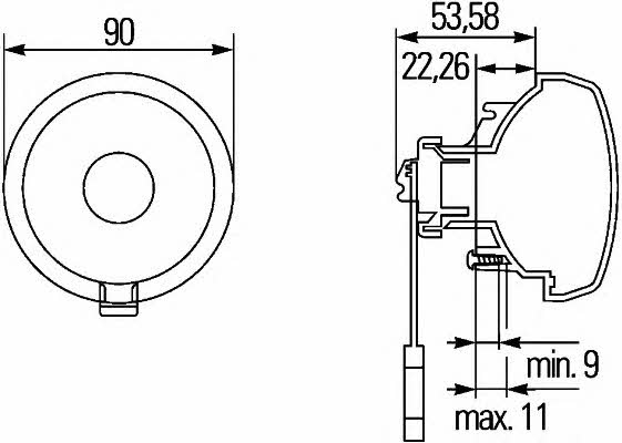 Lampa tylna zespolona Hella 2SA 965 039-307