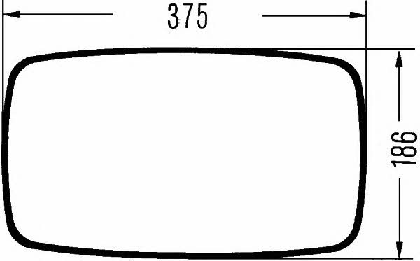 Hella 8SB 501 156-021 Outside Mirror 8SB501156021: Buy near me in Poland at 2407.PL - Good price!