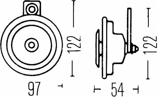 Hella 3AL 002 952-871 Сигнал звуковой 3AL002952871: Отличная цена - Купить в Польше на 2407.PL!