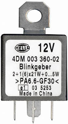 Direction indicator relay Hella 4DM 003 360-021