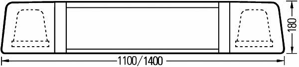 Маячок проблесковый Hella 2RM 008 858-021