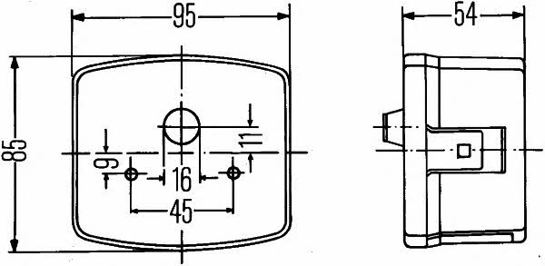 2SD003182137 Hella Heckleuchte