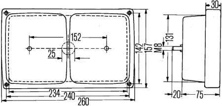 2SD004431011 Hella Lampa tylna zespolona