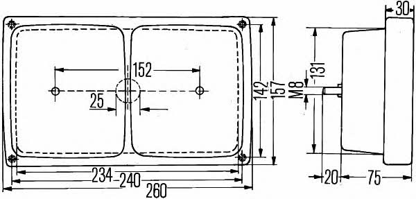 Heckleuchte Hella 2SD 004 431-011