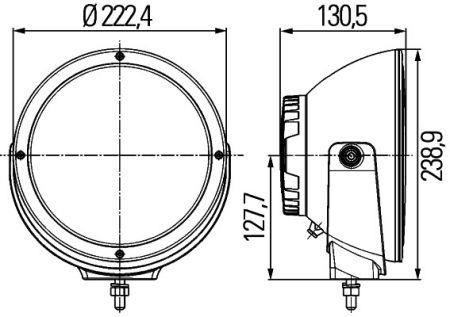 Hella 1F8 011 002-001 Фара дальнего света левая 1F8011002001: Отличная цена - Купить в Польше на 2407.PL!