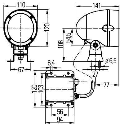 Hella 1GM 996 135-071 Фара додаткового світла 1GM996135071: Приваблива ціна - Купити у Польщі на 2407.PL!