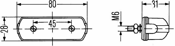 Nummernschildleuchte Hella 2KA 001 389-107