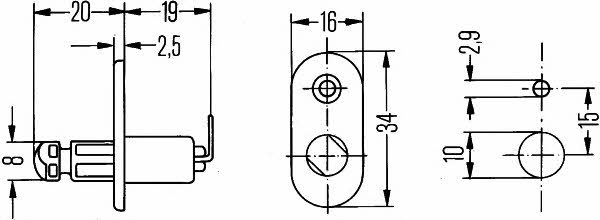 Hella 6ZF 004 365-001 Концевик 6ZF004365001: Отличная цена - Купить в Польше на 2407.PL!