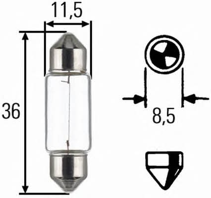 Hella 8GM 002 092-123 Glow bulb C5W 12V 5W 8GM002092123: Buy near me at 2407.PL in Poland at an Affordable price!