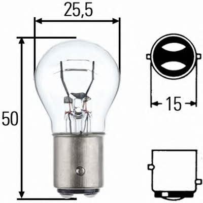 Hella 8GD 002 078-248 Glow bulb P21/5W 24V 21/5W 8GD002078248: Buy near me in Poland at 2407.PL - Good price!