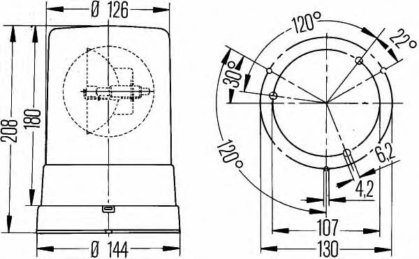 Flashing beacon Hella 2RL 006 295-111