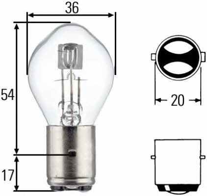 Hella 8GD 008 898-061 Halogen lamp 6V S2 35/35W 8GD008898061: Buy near me in Poland at 2407.PL - Good price!