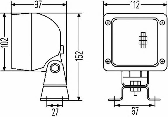 Zusatzscheinwerfer Hella 1GA 007 506-091