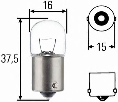 Hella 8GA 002 071-361 Glow bulb R5W 24V 5W 8GA002071361: Buy near me at 2407.PL in Poland at an Affordable price!