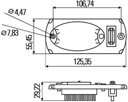 Hella 2JA 343 570-267 Ліхтар освітлення салону 2JA343570267: Приваблива ціна - Купити у Польщі на 2407.PL!