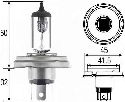 Hella 8GJ 003 133-242 Лампа галогенная 24В R2 75/70Вт 8GJ003133242: Отличная цена - Купить в Польше на 2407.PL!