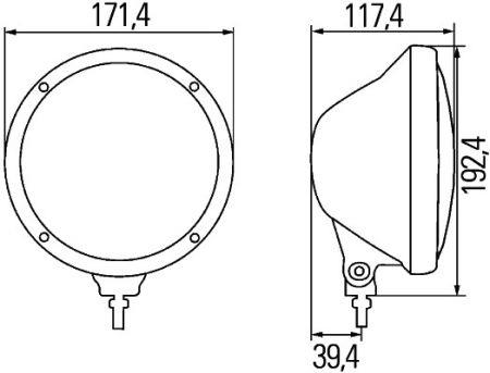 Hella 1F3 010 119-001 High beam right 1F3010119001: Buy near me in Poland at 2407.PL - Good price!