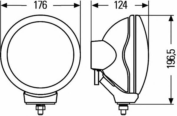 Hella 1F5 008 273-061 High beam left 1F5008273061: Buy near me in Poland at 2407.PL - Good price!