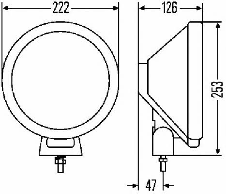 Hella 1F8 006 800-091 Фара дальнього світла 1F8006800091: Приваблива ціна - Купити у Польщі на 2407.PL!