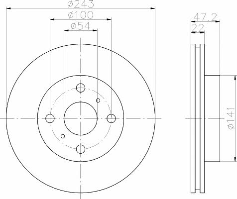 Hella-Pagid 8DD 355 102-171 Диск гальмівний 8DD355102171: Приваблива ціна - Купити у Польщі на 2407.PL!