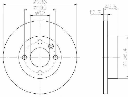 Hella-Pagid 8DD 355 105-871 Диск гальмівний 8DD355105871: Приваблива ціна - Купити у Польщі на 2407.PL!