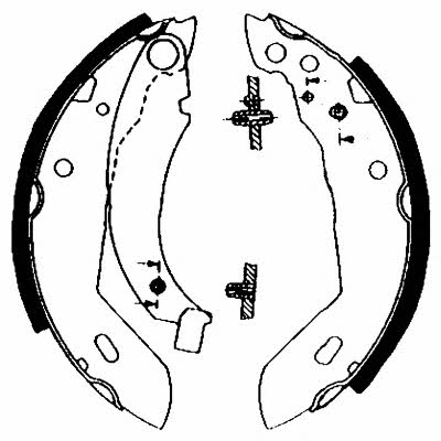 Hella-Pagid 8DB 355 000-591 Brake shoe set 8DB355000591: Buy near me in Poland at 2407.PL - Good price!