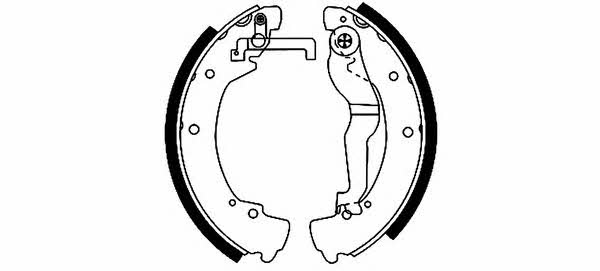 Hella-Pagid 8DB 355 001-281 Колодки тормозные барабанные, комплект 8DB355001281: Отличная цена - Купить в Польше на 2407.PL!