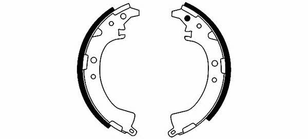 Hella-Pagid 8DB 355 002-071 Brake shoe set 8DB355002071: Buy near me in Poland at 2407.PL - Good price!