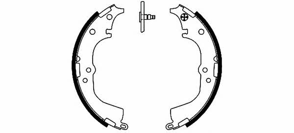 Hella-Pagid 8DB 355 002-181 Brake shoe set 8DB355002181: Buy near me in Poland at 2407.PL - Good price!