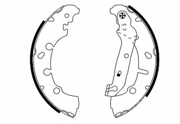 Hella-Pagid 8DB 355 002-411 Brake shoe set 8DB355002411: Buy near me in Poland at 2407.PL - Good price!