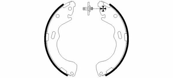 Hella-Pagid 8DB 355 002-661 Колодки тормозные барабанные, комплект 8DB355002661: Отличная цена - Купить в Польше на 2407.PL!