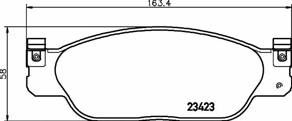 Hella-Pagid 8DB 355 018-551 Тормозные колодки дисковые, комплект 8DB355018551: Отличная цена - Купить в Польше на 2407.PL!