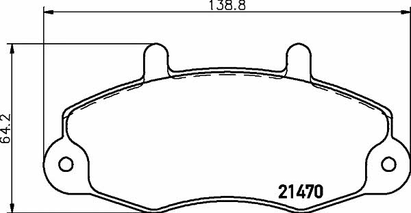 Hella-Pagid 8DB 355 019-371 Тормозные колодки дисковые, комплект 8DB355019371: Отличная цена - Купить в Польше на 2407.PL!