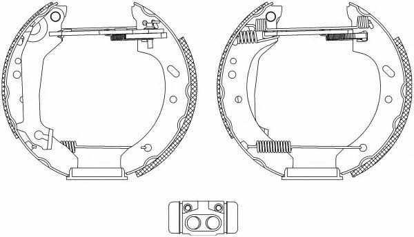 Hella-Pagid 8DB 355 004-411 Колодки гальмівні барабанні, комплект 8DB355004411: Приваблива ціна - Купити у Польщі на 2407.PL!