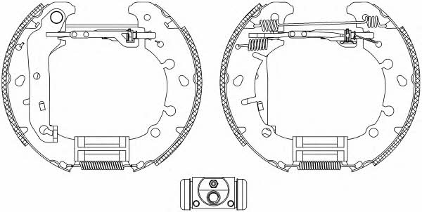 Hella-Pagid 8DB 355 004-841 Колодки тормозные барабанные, комплект 8DB355004841: Отличная цена - Купить в Польше на 2407.PL!