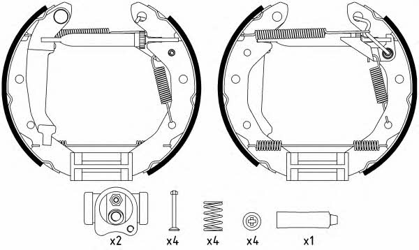 Hella-Pagid 8DB 355 022-661 Bremsbackensatz 8DB355022661: Kaufen Sie zu einem guten Preis in Polen bei 2407.PL!