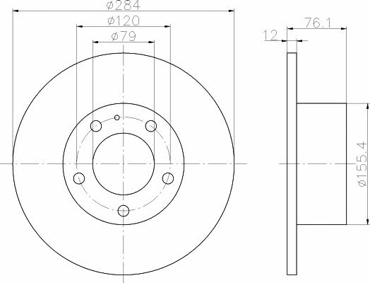 Hella-Pagid 8DD 355 100-491 Диск гальмівний 8DD355100491: Приваблива ціна - Купити у Польщі на 2407.PL!