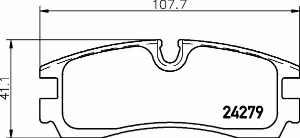 Hella-Pagid 8DB 355 006-611 Гальмівні колодки, комплект 8DB355006611: Приваблива ціна - Купити у Польщі на 2407.PL!