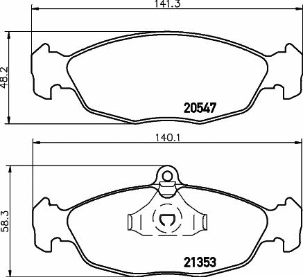 Hella-Pagid 8DB 355 007-531 Klocki hamulcowe, zestaw 8DB355007531: Dobra cena w Polsce na 2407.PL - Kup Teraz!