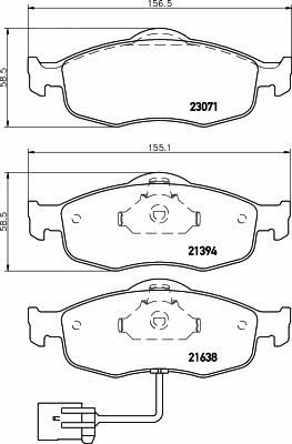 Hella-Pagid 8DB 355 007-751 Гальмівні колодки, комплект 8DB355007751: Приваблива ціна - Купити у Польщі на 2407.PL!