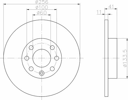 Hella-Pagid 8DD 355 106-031 Диск гальмівний 8DD355106031: Приваблива ціна - Купити у Польщі на 2407.PL!