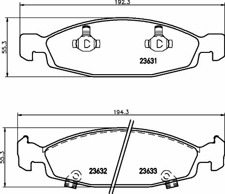 Hella-Pagid 8DB 355 009-881 Scheibenbremsbeläge, Set 8DB355009881: Kaufen Sie zu einem guten Preis in Polen bei 2407.PL!