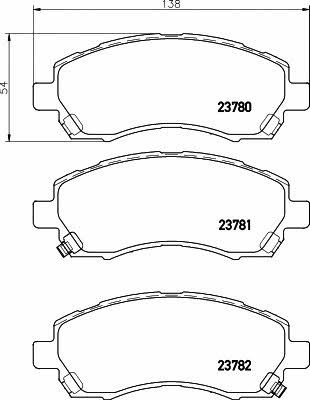 Hella-Pagid 8DB 355 010-121 Brake Pad Set, disc brake 8DB355010121: Buy near me in Poland at 2407.PL - Good price!