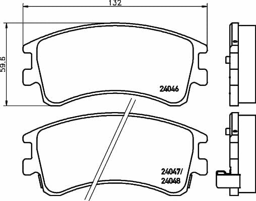 Hella-Pagid 8DB 355 011-141 Тормозные колодки дисковые, комплект 8DB355011141: Отличная цена - Купить в Польше на 2407.PL!