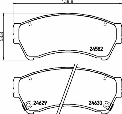 Hella-Pagid 8DB 355 013-761 Klocki hamulcowe, zestaw 8DB355013761: Dobra cena w Polsce na 2407.PL - Kup Teraz!