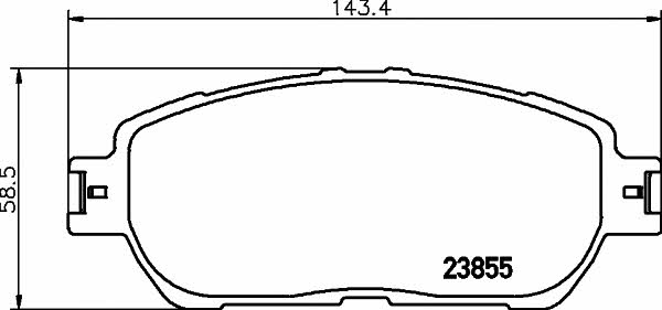 Hella-Pagid 8DB 355 014-441 Тормозные колодки дисковые, комплект 8DB355014441: Отличная цена - Купить в Польше на 2407.PL!