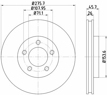 Hella-Pagid 8DD 355 122-191 Диск тормозной 8DD355122191: Отличная цена - Купить в Польше на 2407.PL!