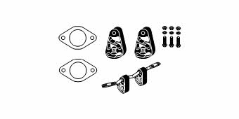 HJS Leistritz 82 12 2030 Mounting kit for exhaust system 82122030: Buy near me in Poland at 2407.PL - Good price!